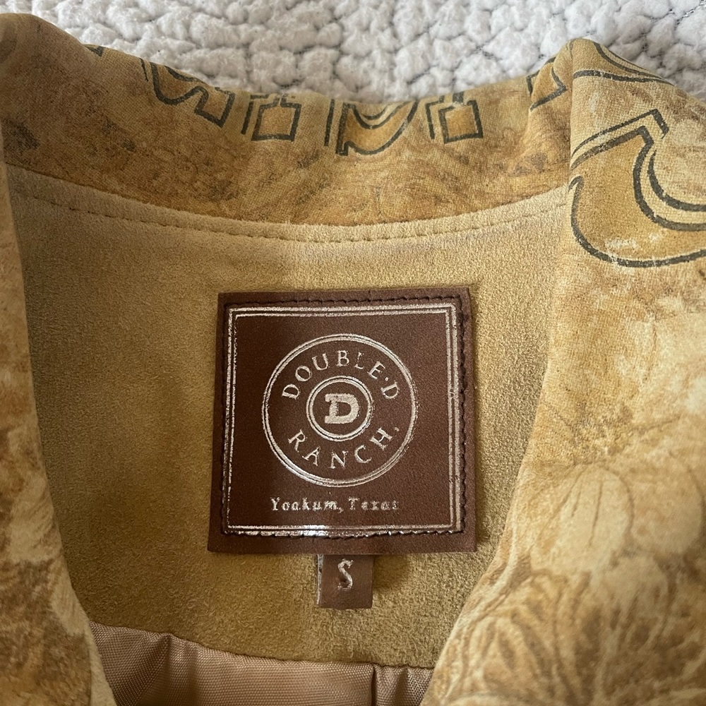 Rare Vintage Double D Ranch Tan Leather Jacket - Picture 8 of 11